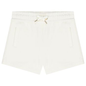 Girls Ivory Logo Shorts