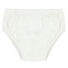 طقم بنات فستان شبكي باللون العاجي, 1, hi-res