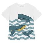 Boys White Whale T-Shirt, 1, hi-res