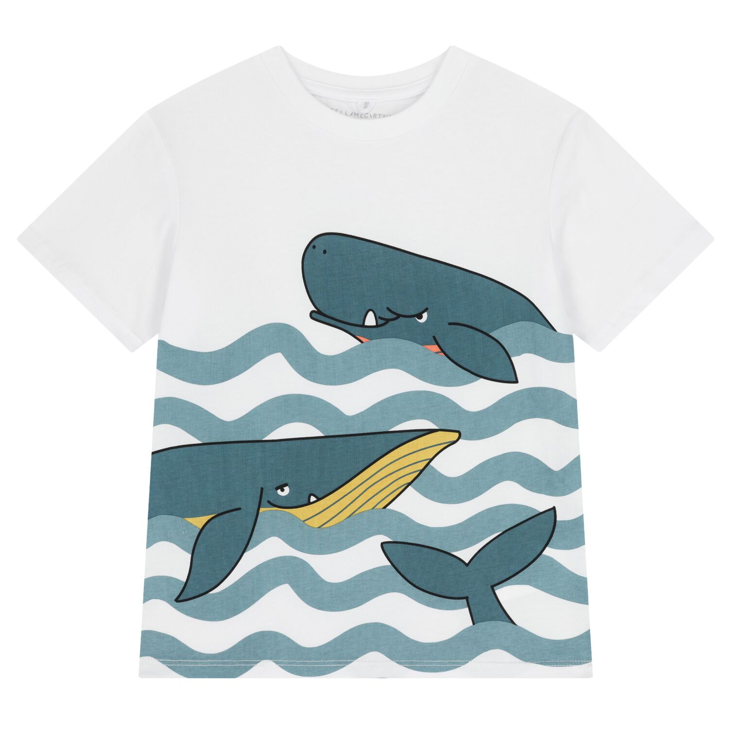 Boys White Whale T-Shirt, 1, hi-res