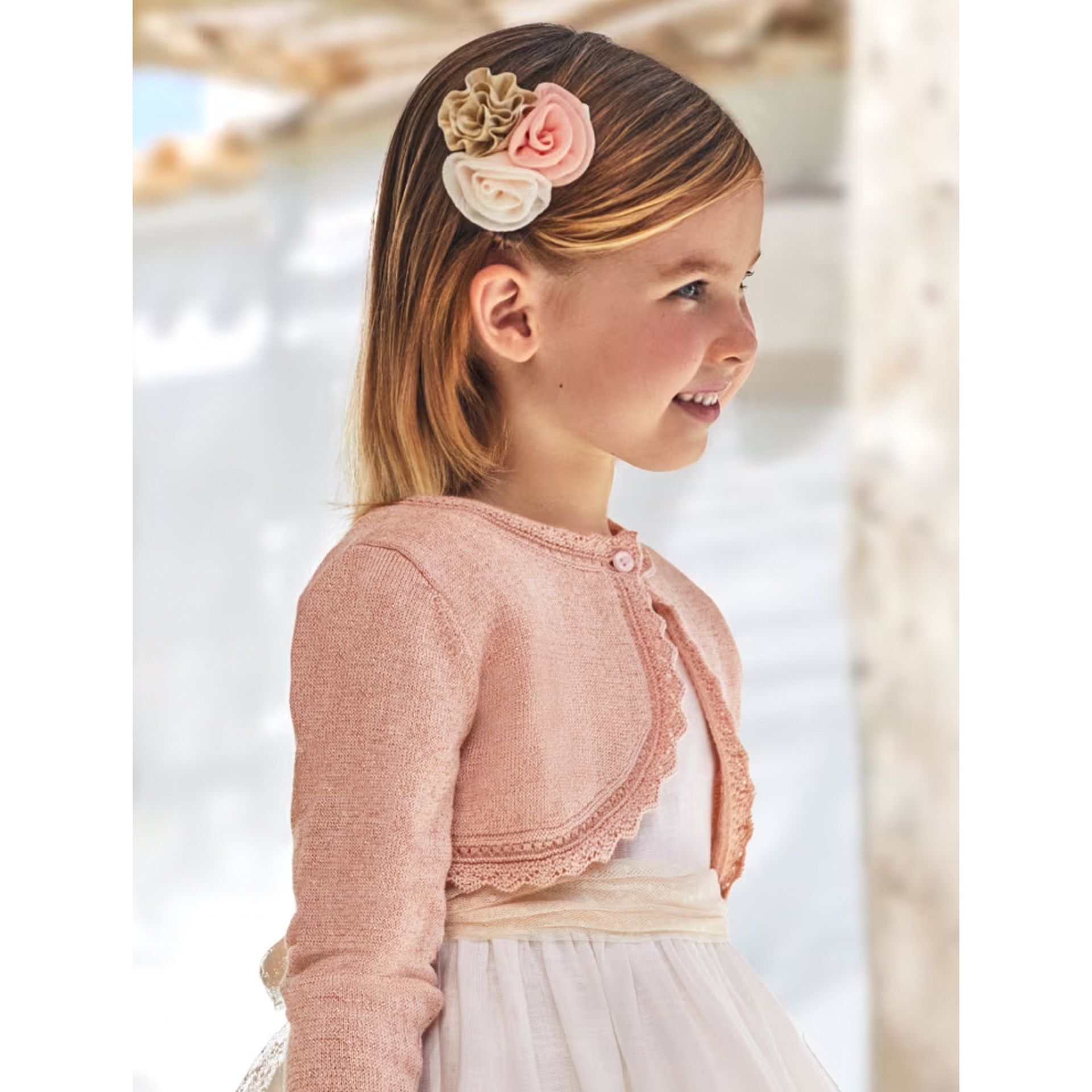 Girls pink bolero sales