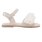 صندل تول بنات بكشكشة باللون الأبيض, 2, hi-res