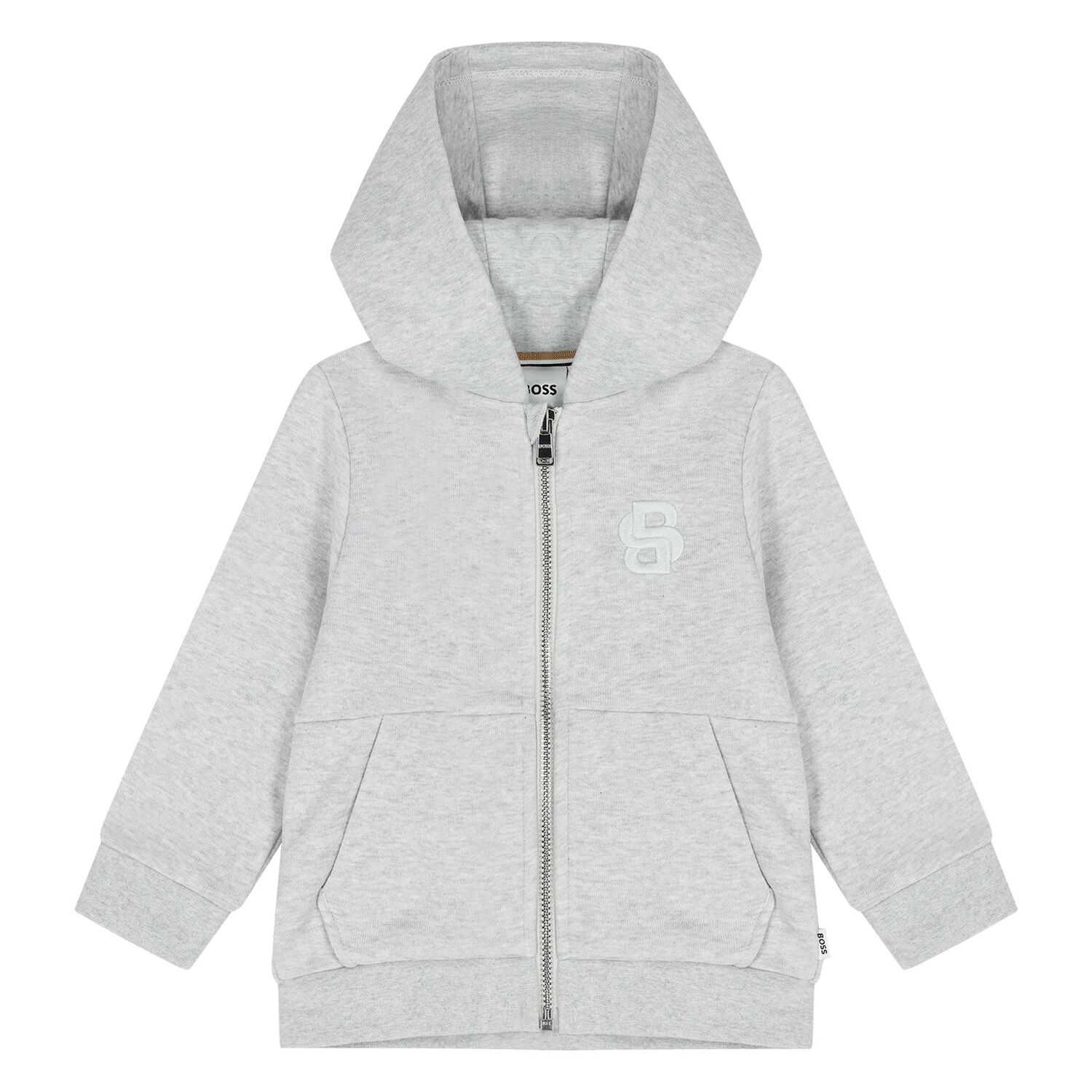 Younger Boys Grey Logo Tracksuit, 2, hi-res