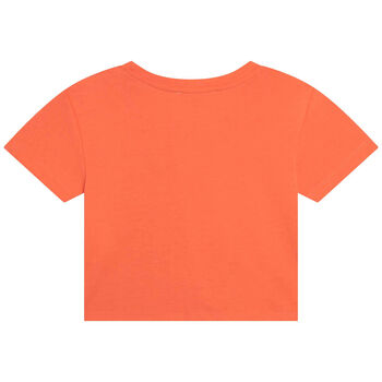 Girls Orange Logo T-Shirt
