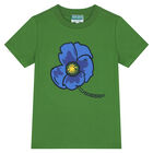 Green Logo & Poppy T-Shirt, 1, hi-res
