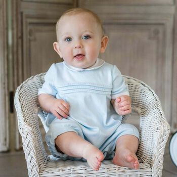 Baby Boys Blue Romper