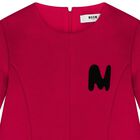 Girls Red Logo Scuba Dress, 2, hi-res