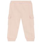 بدلة رياضية بنات بالشعار باللون الوردى, 1, hi-res