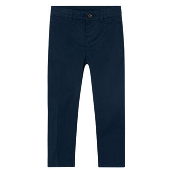 Boys Navy Chino Trousers