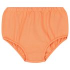 فستان بنات بولو من القطن باللون البرتقالى , 1, hi-res