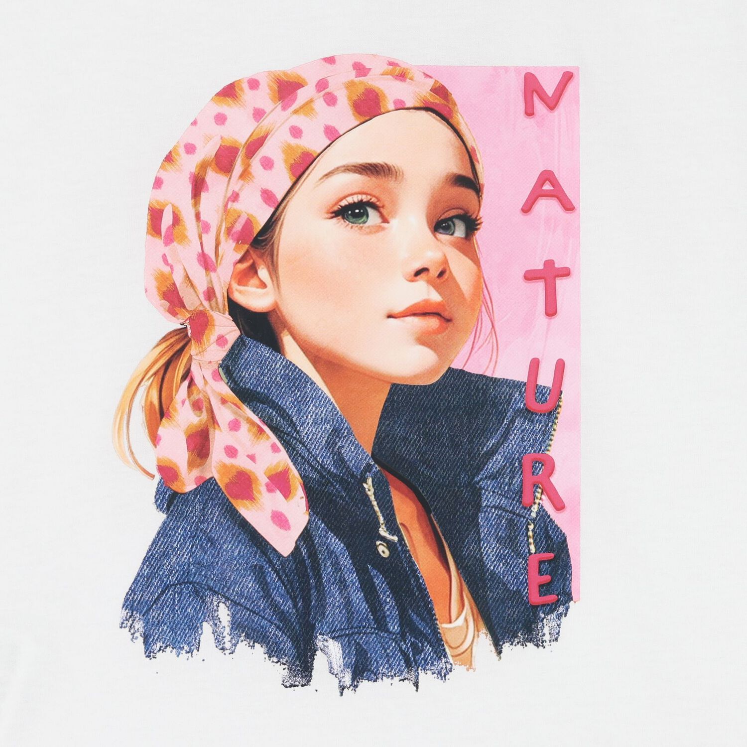 Girls White T-Shirt & Headband Set, 2, hi-res