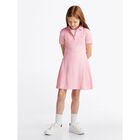 Girls Pink Logo Polo Dress, 1, hi-res