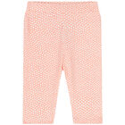 Baby Girls White & Orange Leggings Set, 1, hi-res