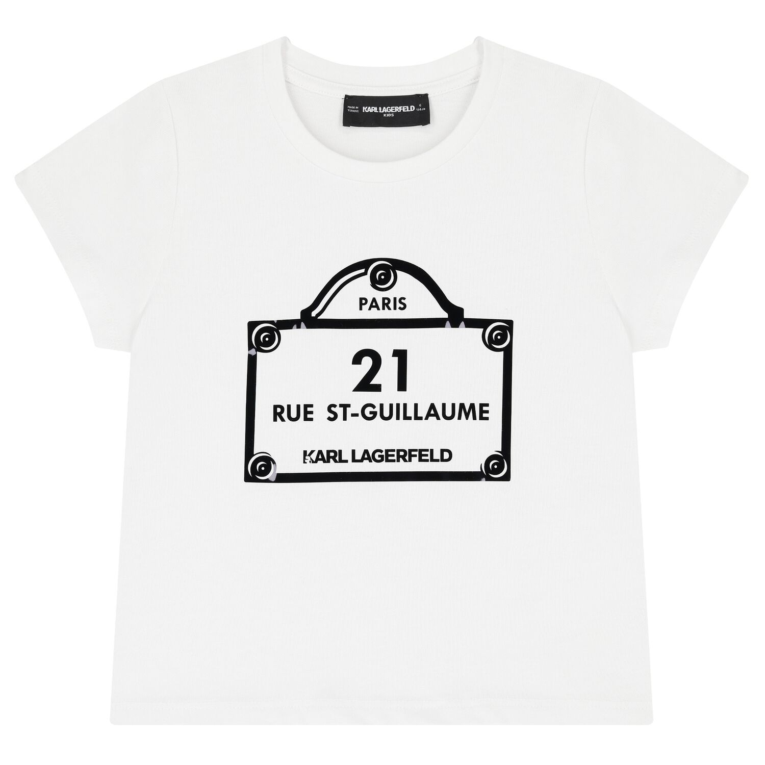 Girls White Logo T-Shirt, 1, hi-res image number null