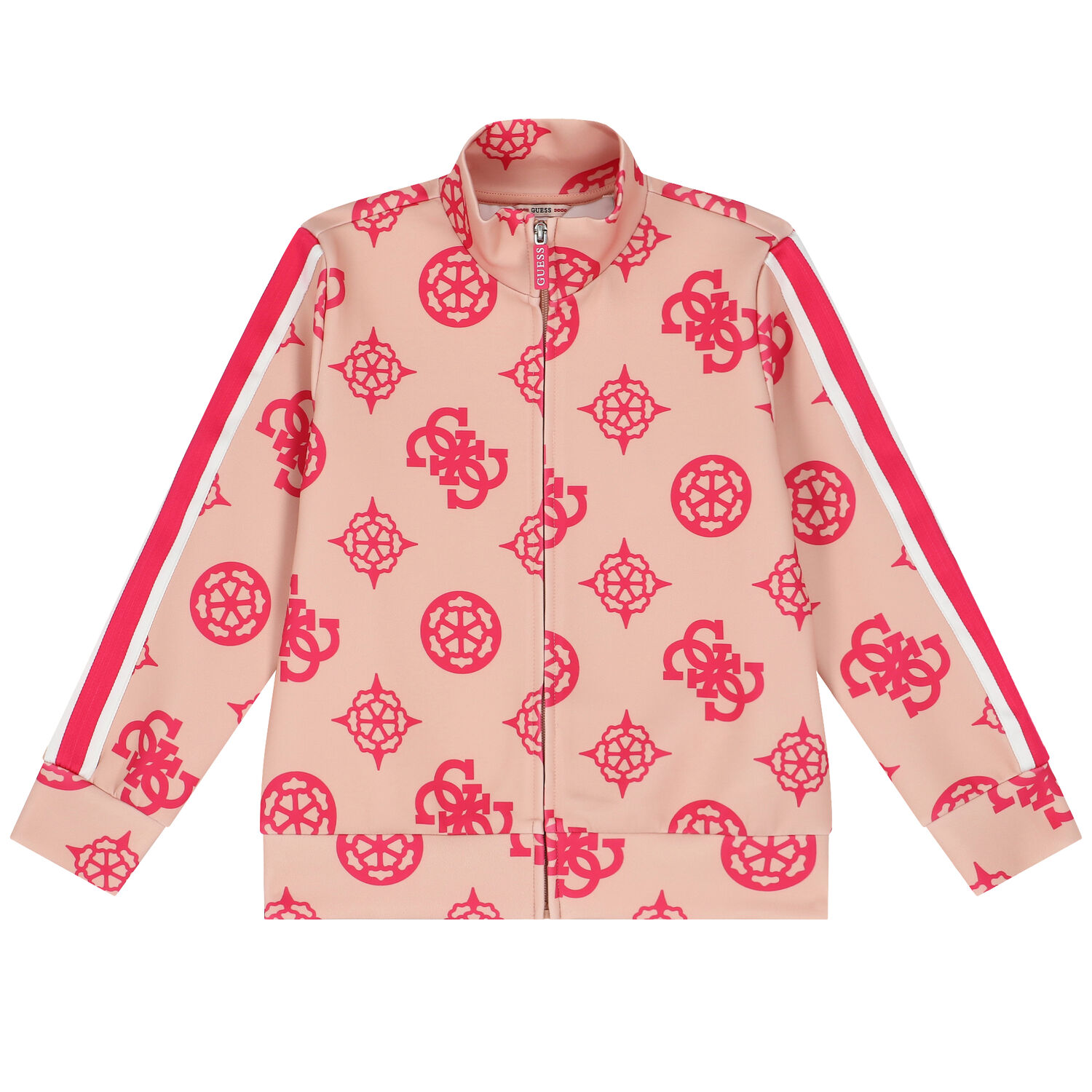 توب بنات بالشعار باللون البيج, 1, hi-res