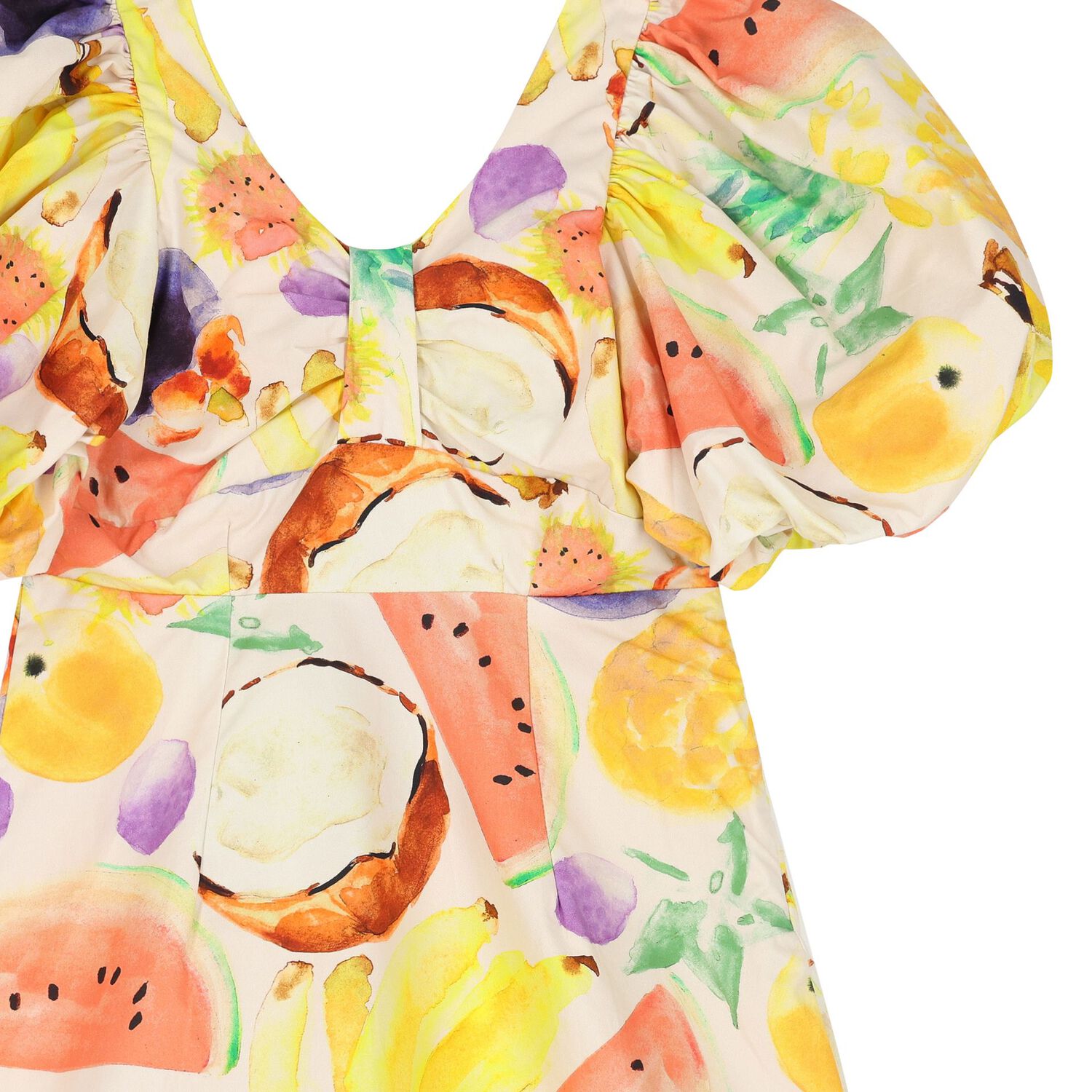 Girls Multi-Coloured Fruits Dress, 1, hi-res image number null