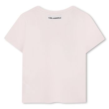 Girls Pink Choupette Logo T-Shirt