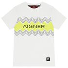 Boys White Logo T-Shirt, 1, hi-res