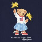 Girls Navy Blue Polo Bear Dress, 1, hi-res