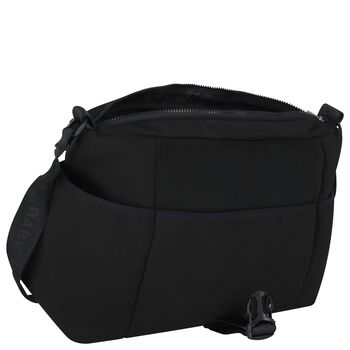 Black Teddy Bear Logo Baby Changing Bag