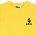 تي شيرت بشعار الدب تيدي باللون الأصفر, 2, hi-res