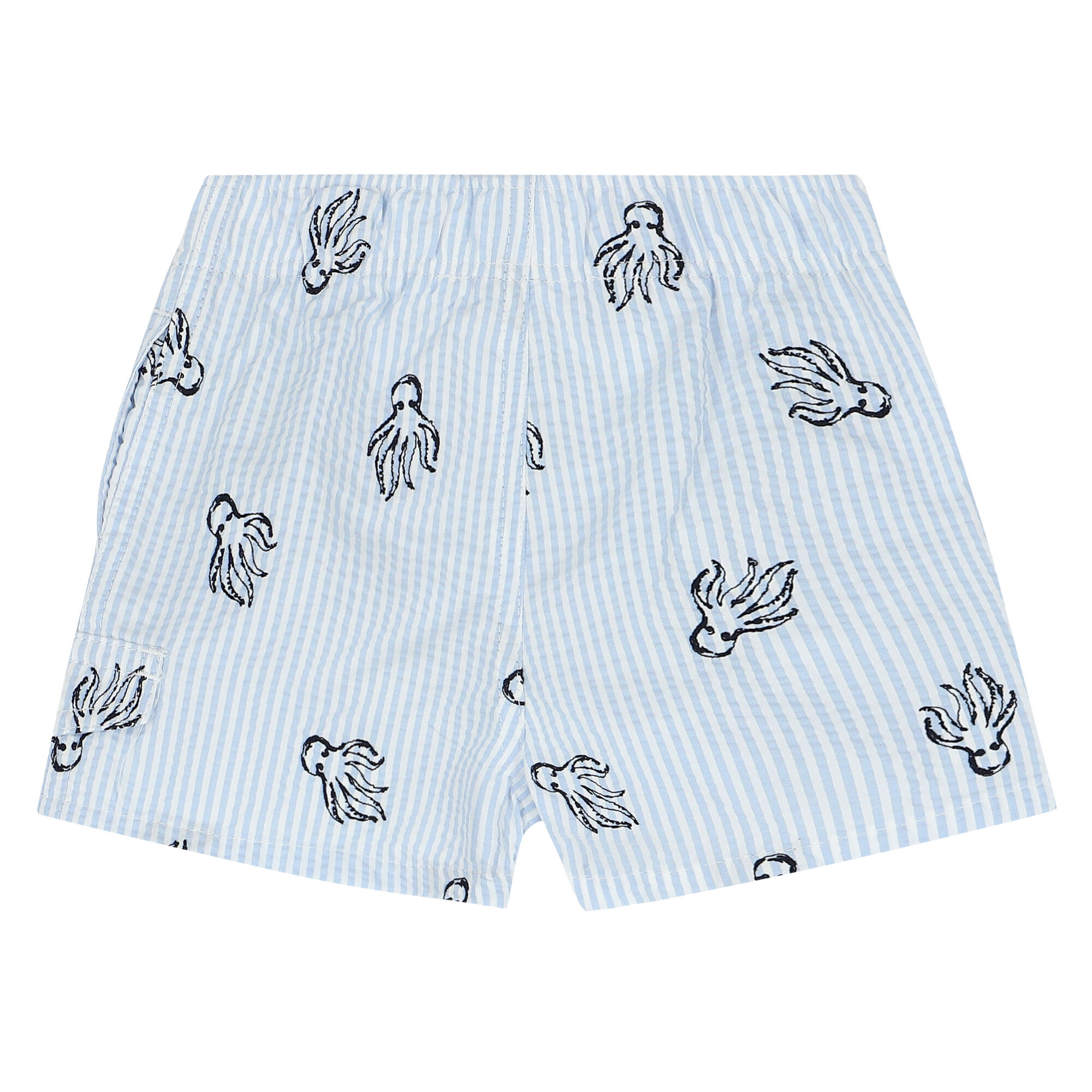 Tartine Et Chocolat Younger Boys Blue White Octopus Swim Shorts