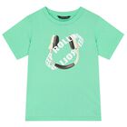 تي شيرتات مطبوعة باللونين الأخضر والأبيض للأولاد, 1, hi-res
