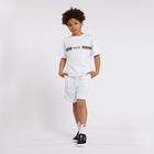 Boys White Logo T-Shirt, 1, hi-res