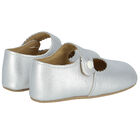 Baby Girls Silver Pre Walker Shoes, 2, hi-res