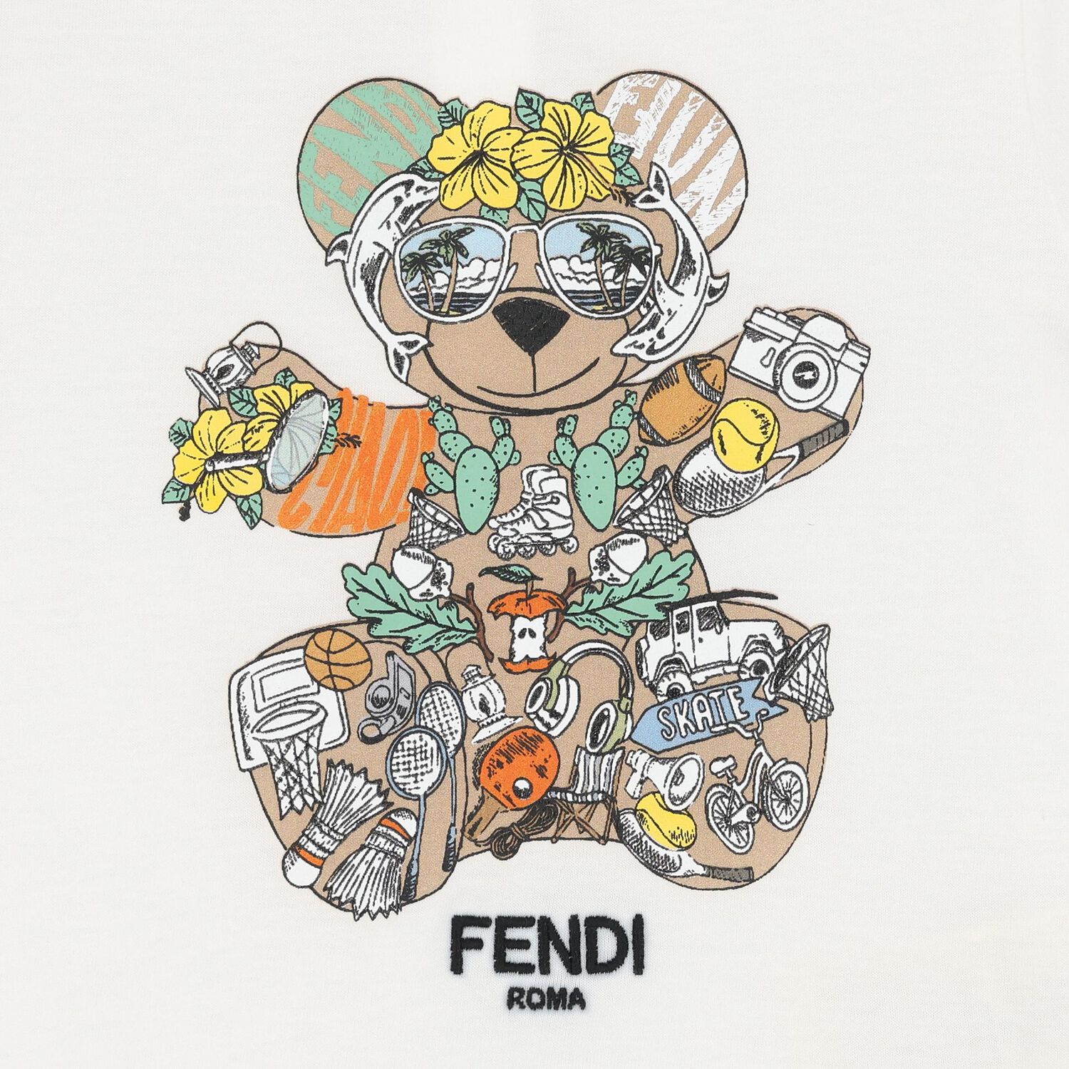 تي شيرت دب تيدي عاجي للأولاد الصغار, 1, hi-res image number null