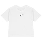 Girls White Logo T-Shirt, 2, hi-res