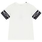 Boys White & Navy Blue Marina T-Shirt, 1, hi-res