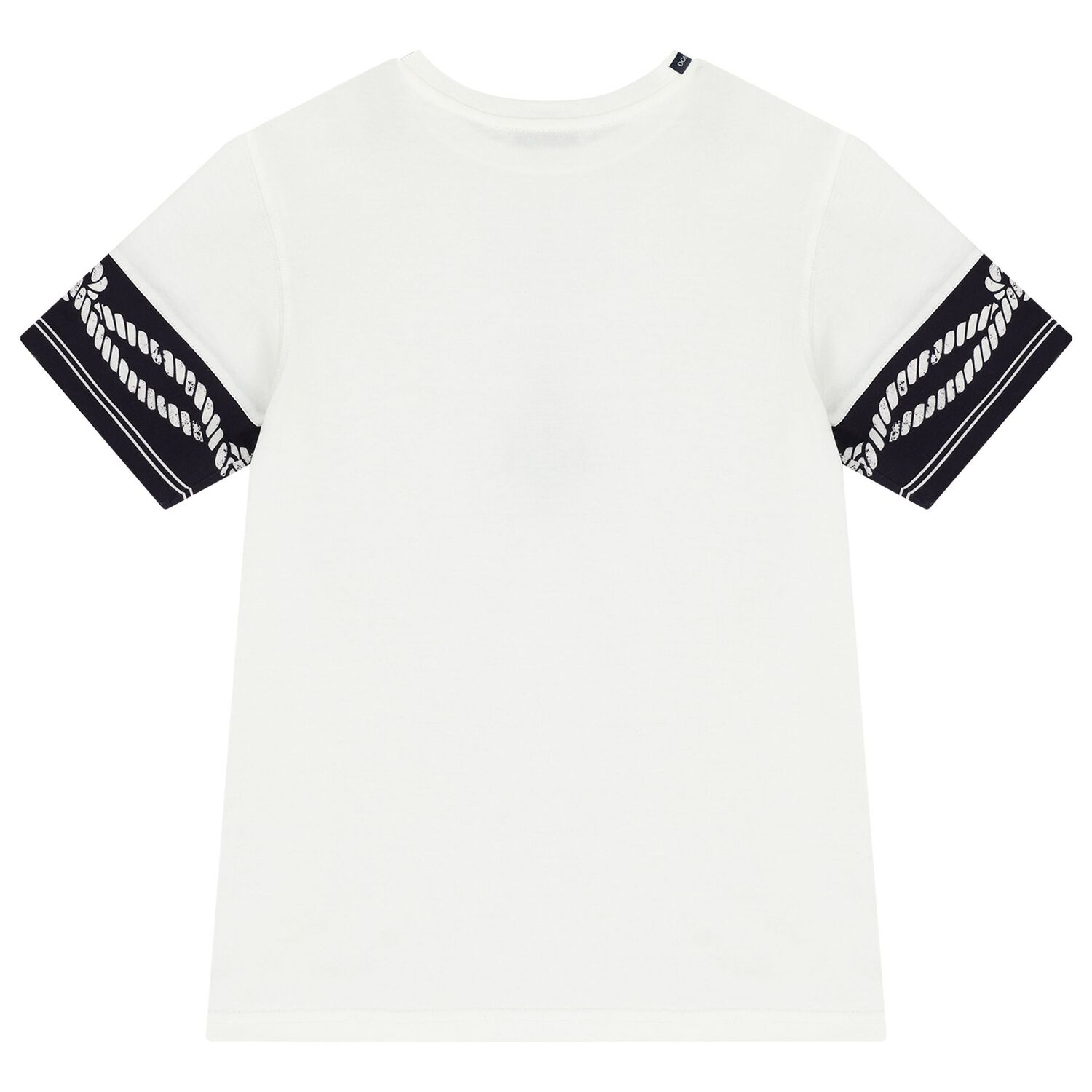Boys White & Navy Blue Marina T-Shirt, 1, hi-res