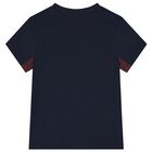 Boys Navy Blue Logo T-Shirt, 1, hi-res