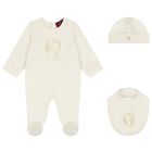 Ivory & Gold Babygrow Gift Set , 1, hi-res