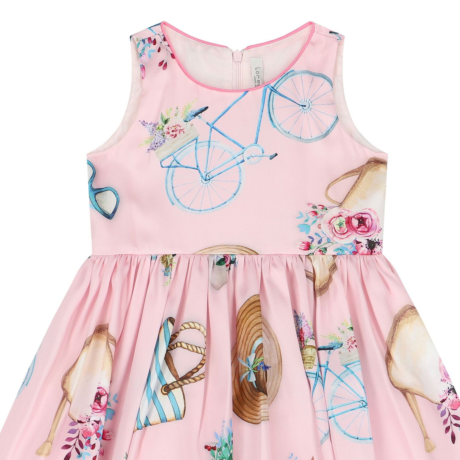 Girls Pink Dress, 1, hi-res