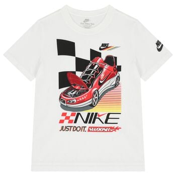 Boys White Logo T-Shirt