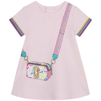 Younger Girls Pink Bag Dress