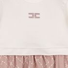 Baby Girls Ivory & Pink Logo Dress, 1, hi-res