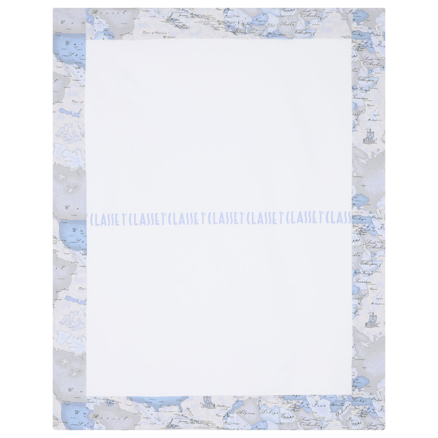 طقم هدية مدس للأولاد بطبعة الخريطة باللون الأبيض و الأزرق, 2, hi-res