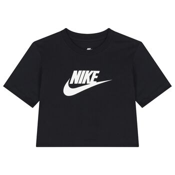 Girls Black & White Logo T-Shirt