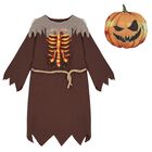 Boys Brown Scary Pumpkin HalloweenCostume, 1, hi-res