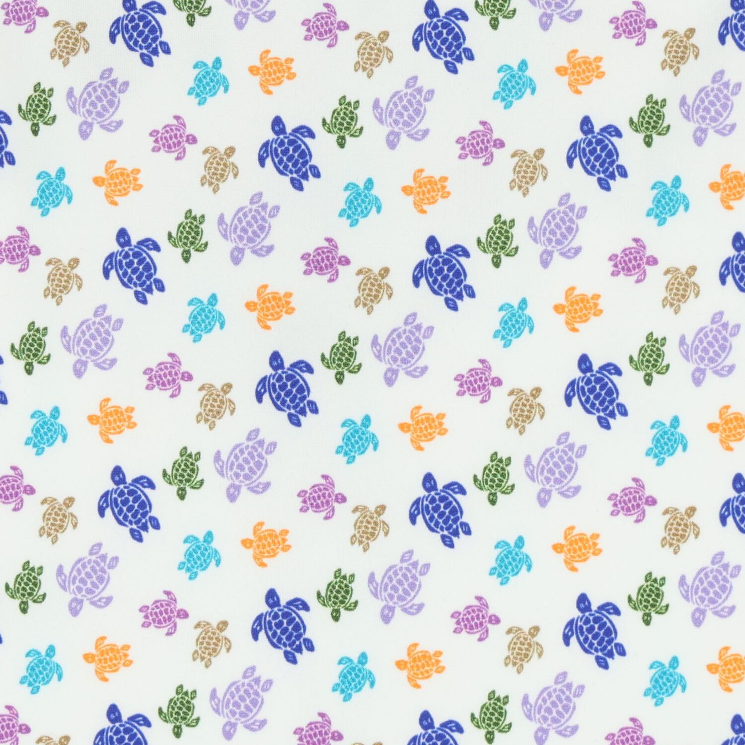 Girls White Turtle Logo Swimsuit, 1, hi-res