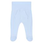 Baby Boys Ivory & Blue Bear Babysuit & Hat Gift Set, 3, hi-res