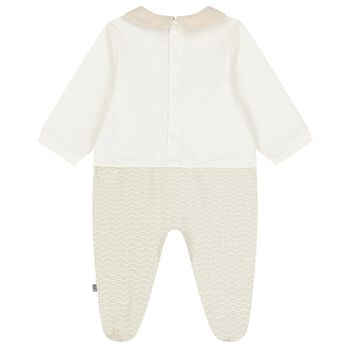 Ivory & Gold Logo Babygrow