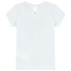 Younger Girls White Minnie Mouse T-Shirt, 1, hi-res