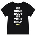 تي شيرت بالشعار باللون الأسود للأولاد, 1, hi-res