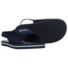 Boys Navy Blue Velcro Sandals, 2, hi-res