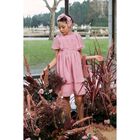 Girls Pink Faux Fur Bow Headband, 1, hi-res