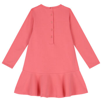 Girls Pink Teddy Bear Dress